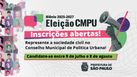 Prefeitura abre inscrições para eleição do Conselho Municipal de Política Urbana (biênio 2025-2027)