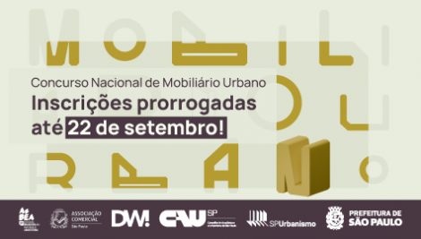 Prefeitura prorroga prazo de inscrições para Concurso Nacional de Mobiliário Urbano 