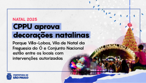 CPPU aprova decorações natalinas em espaços públicos de São Paulo