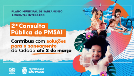 Prefeitura abre nova consulta pública para receber propostas sobre saneamento em São Paulo